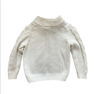 Janie and Jack cable knit sweat w/ Sherpa collar